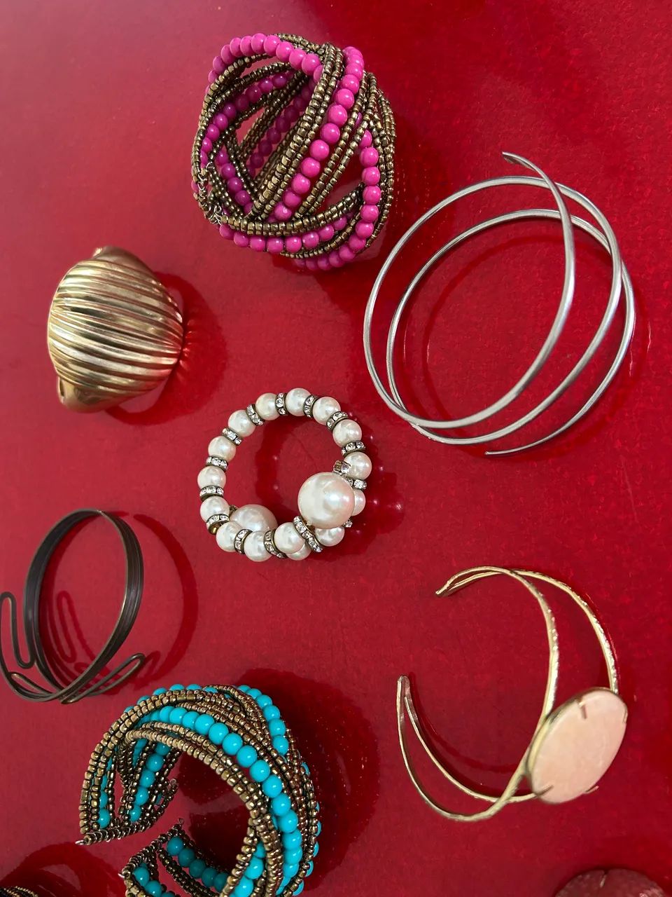 Lote 14 Braceletes Variados: Boho, Clássicos e Modernos (Impecáveis) - Foto 5