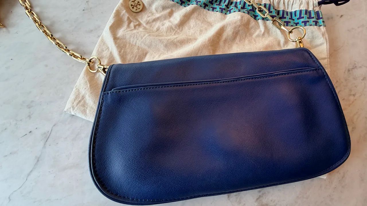 Bolsa Tory Burch Original Azul - Foto 3