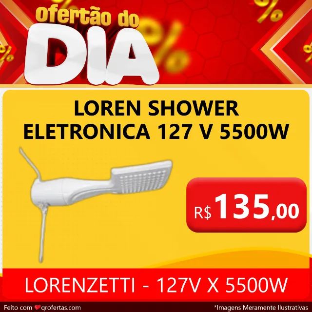 CHUVEIRO ELETRICO LOREN SHOWER MULTITEMPERATURAS - LORENZETTI 127V - Foto 5