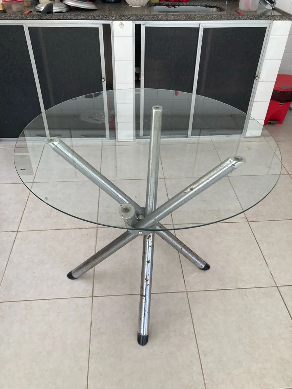 Mesa de vidro redonda  - Foto 2