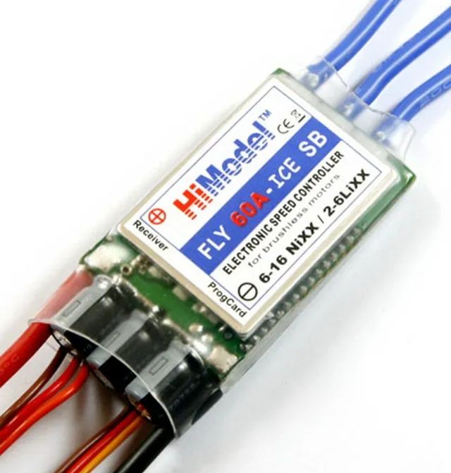 Esc Himodel 60a Com Bec (5.5v/6a) + Cartão De Programação