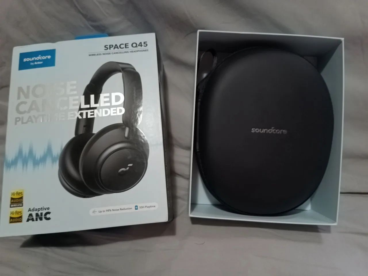 Headphone Anker Soundcore Space Q45, novo caixa aberta para testar
