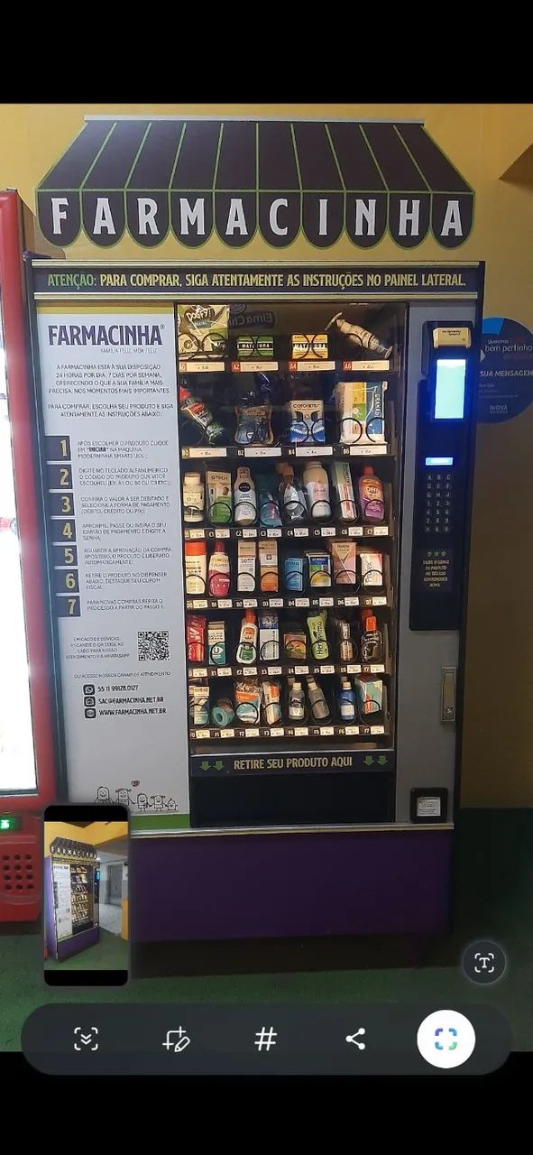 Vending Machine Crane (EUA) Peça única impecável com área p/ estoque (sem refrigeração) - Foto 3