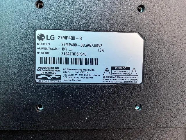MONITOR LG 27? FULL HD 