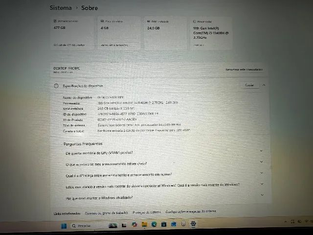 Nootbook Acer nitro 5 i5 11th  - Foto 2