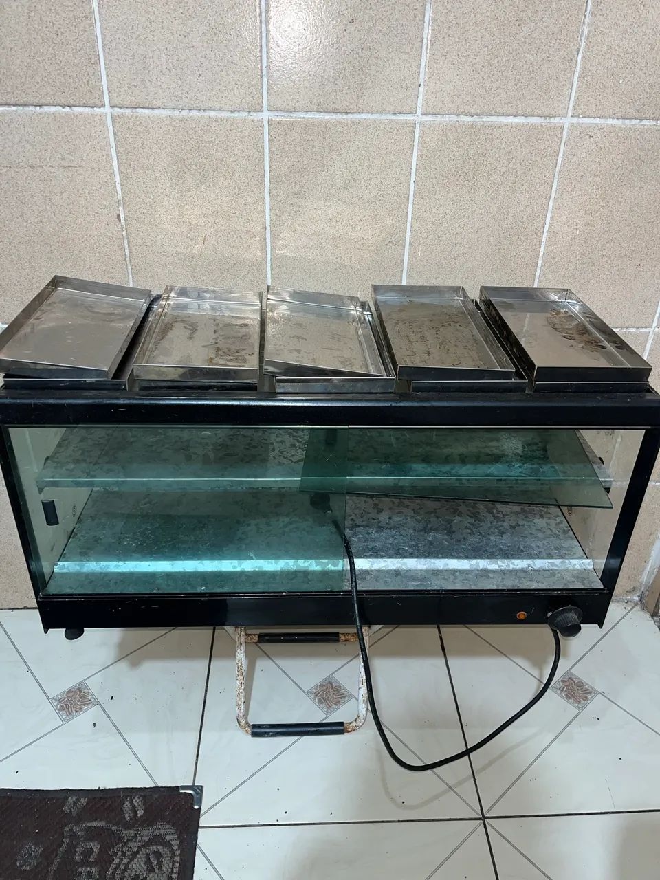 Estufa para salgados dupla 10 bandejas