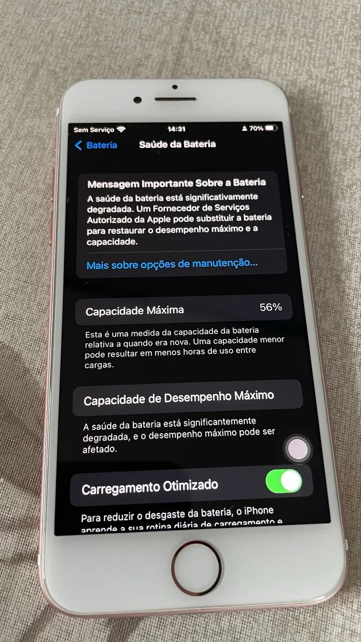 iPhone 7 Rose Gold, 128GB - Sem Riscos - Funcionando Perfeitamente   - Foto 3