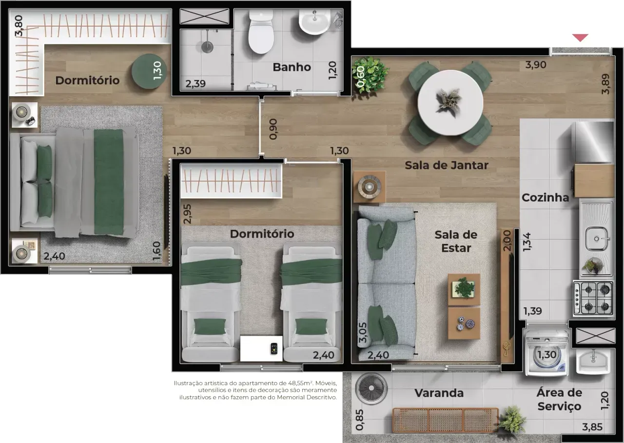 PLANTA 48m²
