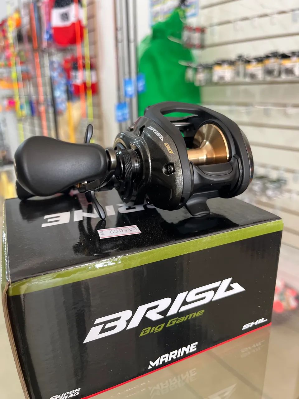 Carretilha a brisa Big game * NOVA* - Foto 3