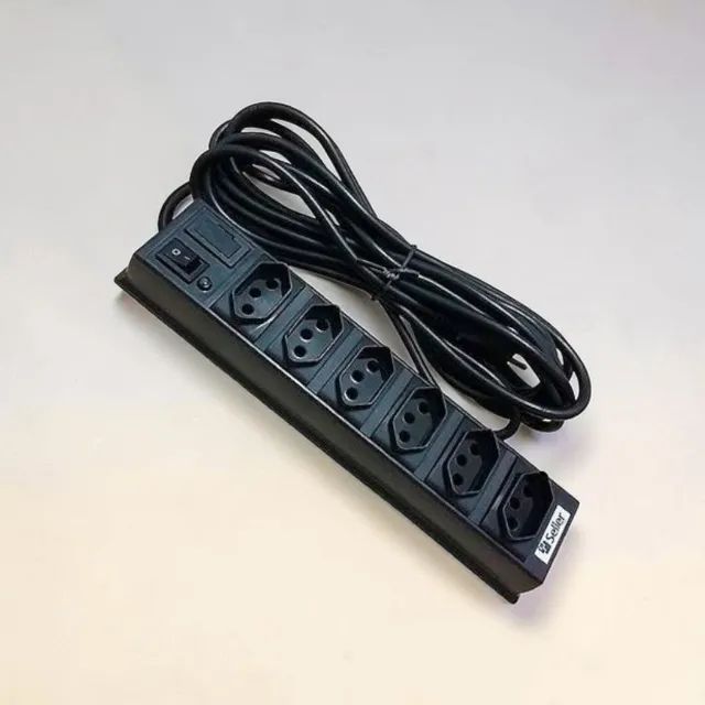 Extensão Filtro de Linha 6 Tomadas