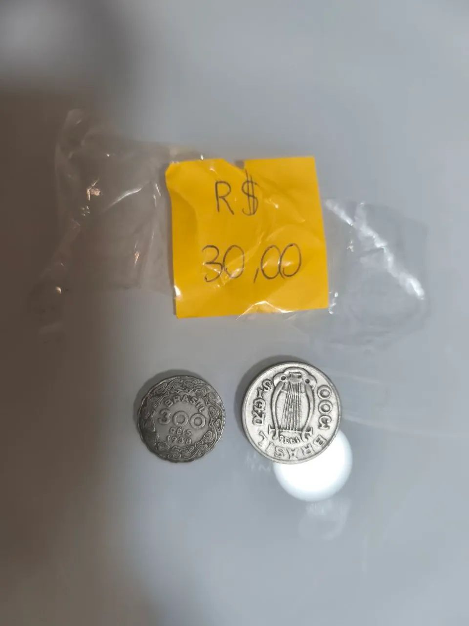 Lotinho moedas 300 reis 