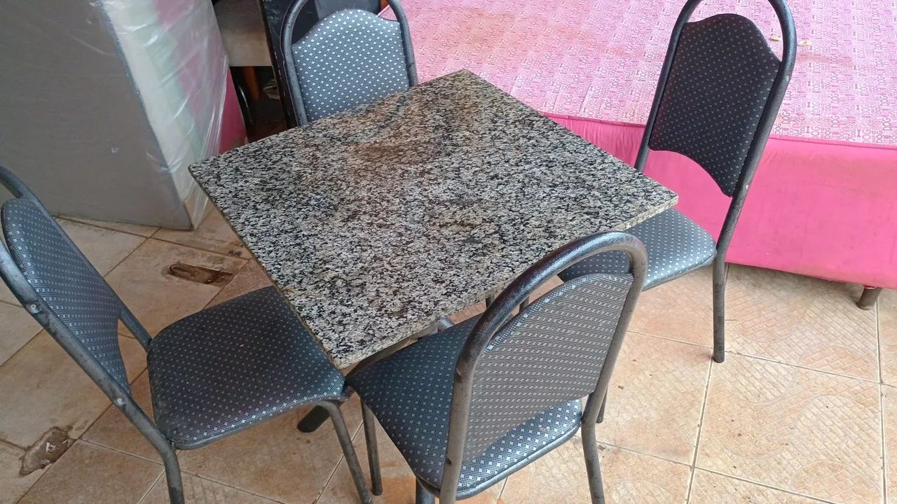 Jogo de mesa de mármore  - Foto 2