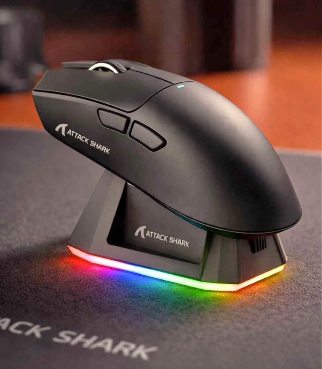 Mouse Gamer Attack Shark X11 com Dock 22.000 DPI Lacrado! Zerado! - Foto 4
