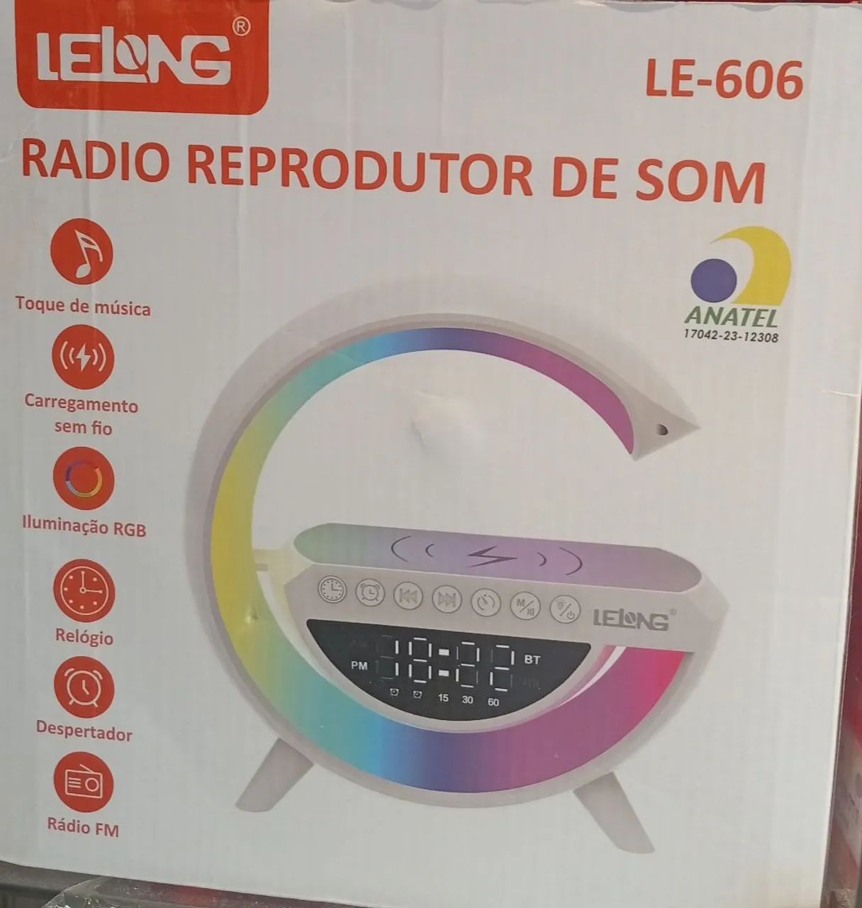 CAIXA DE SOM BLUETOOTH COM RÁDIO E LUMINÁRIA  - Foto 2