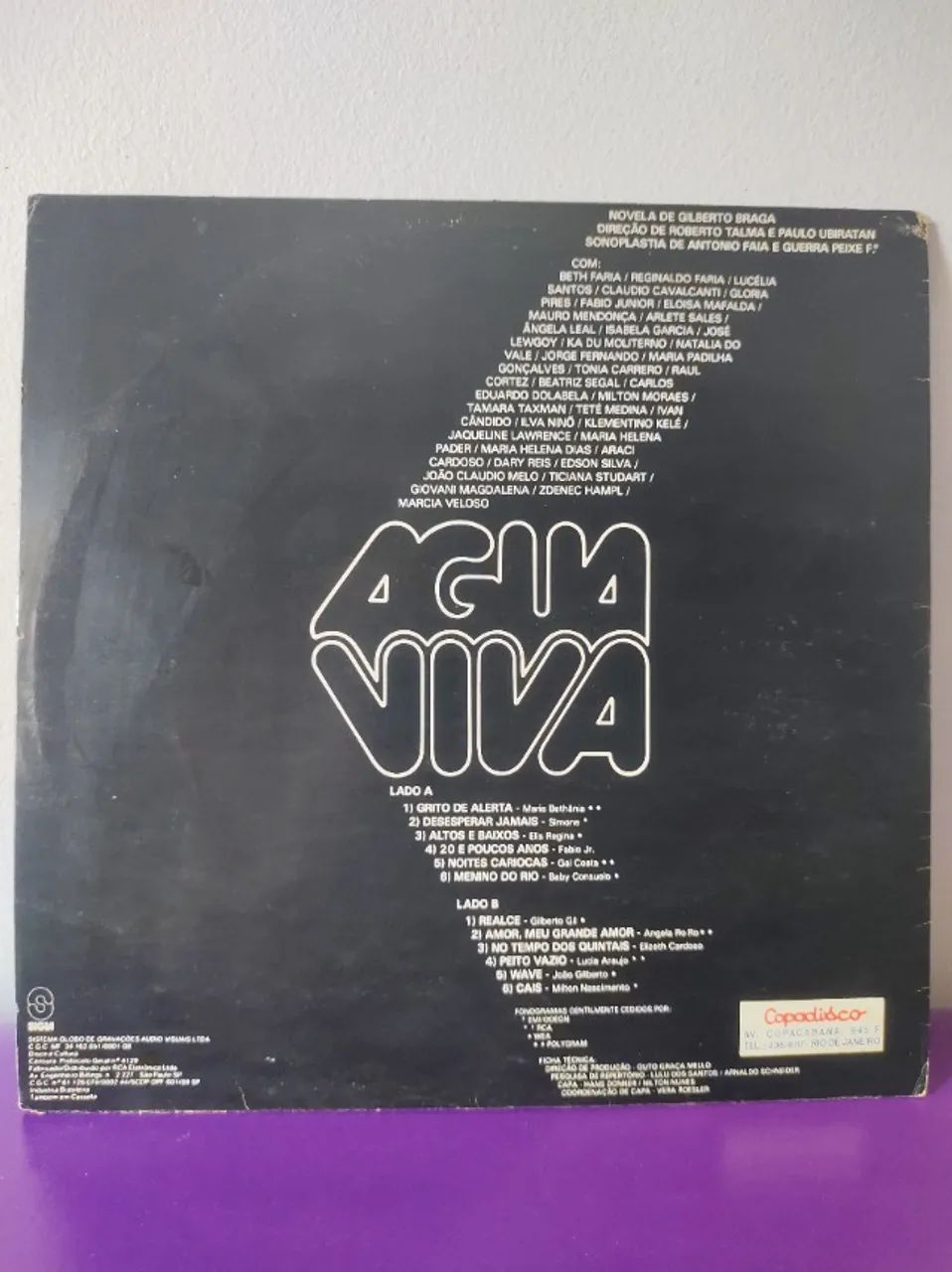LP Novela Agua Viva Nacional e Internacional - Foto 2