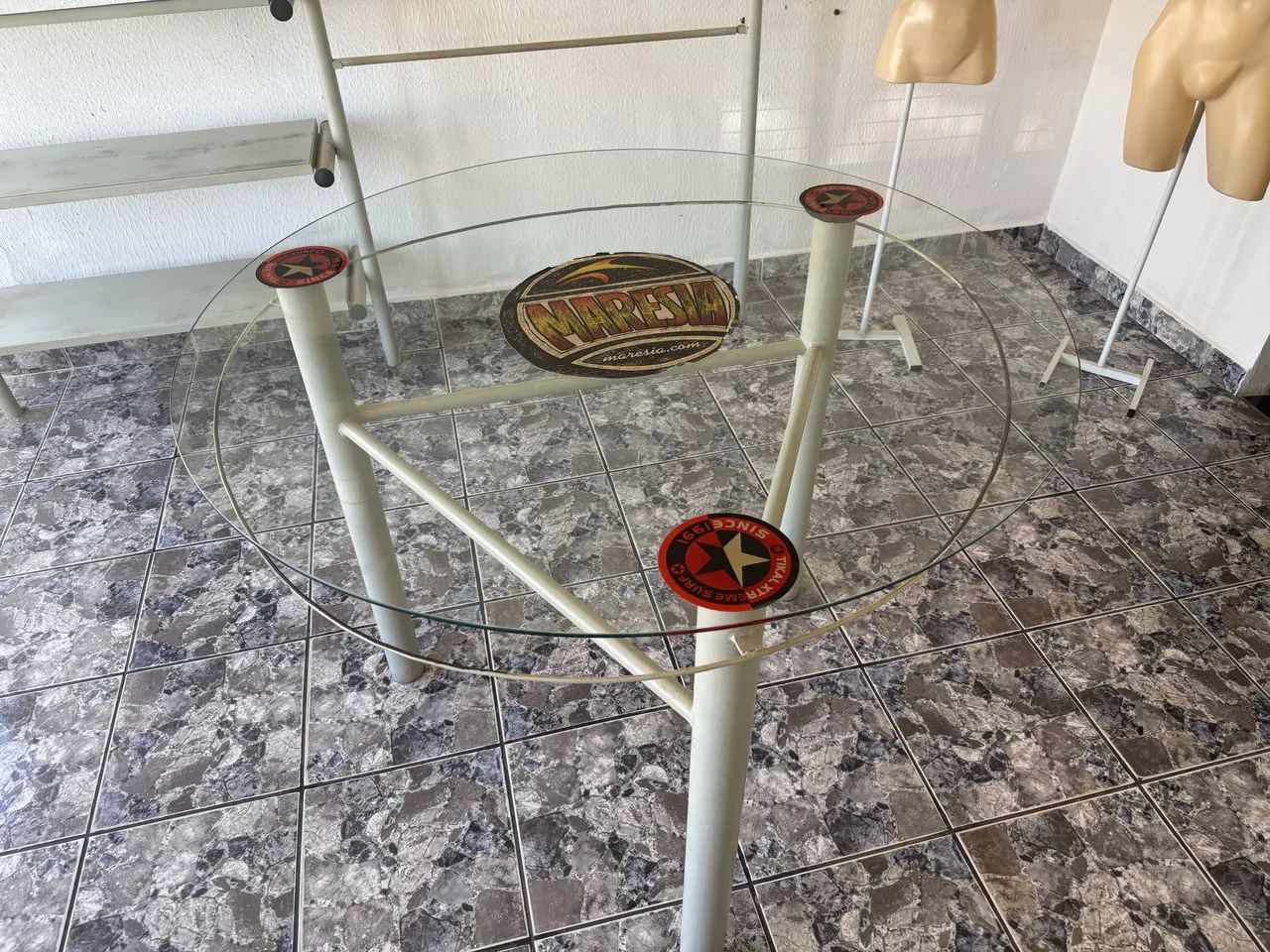 Mesa Oval Vidro