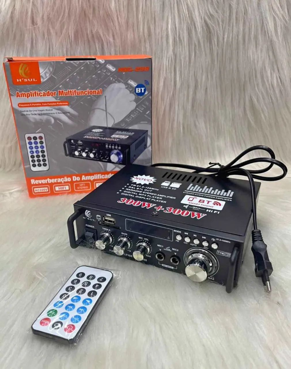 Amplificador bluetooth 600w