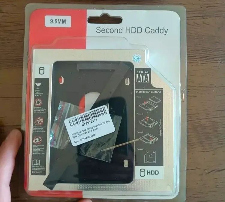 SSD 512GB KingSpec + Caddy p/ Notebook - Foto 2