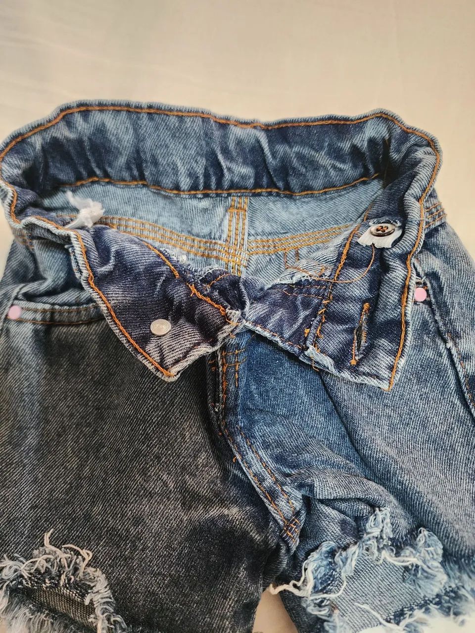 Shorts jeans menina - Foto 3