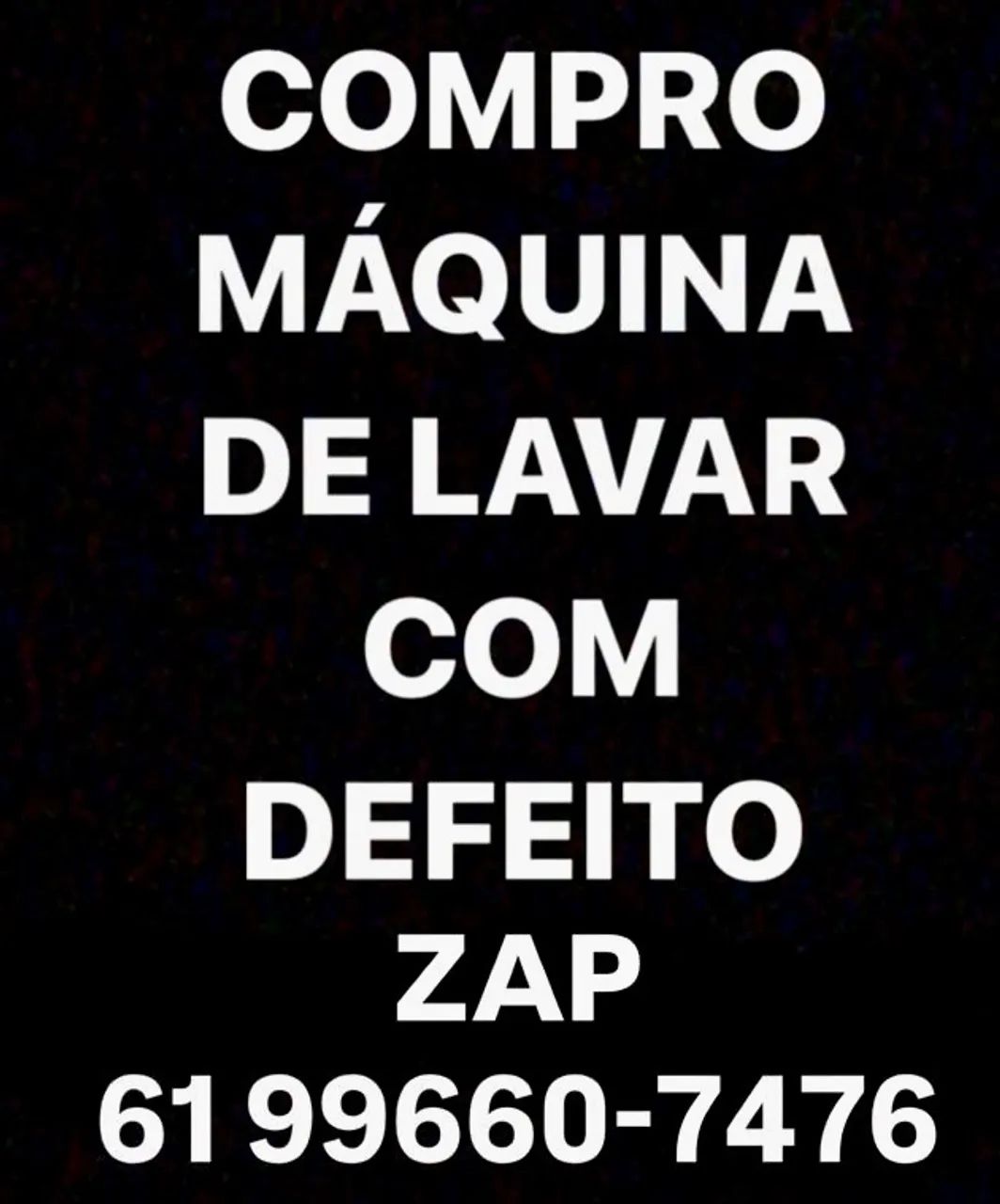 Compra se máquina de lavar com defeito 