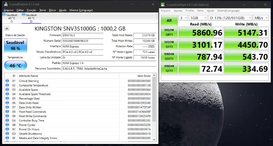 SSD NVMe Kingston NV3 - 1TB - Envio OlxPay, Aceito cartão e entrego