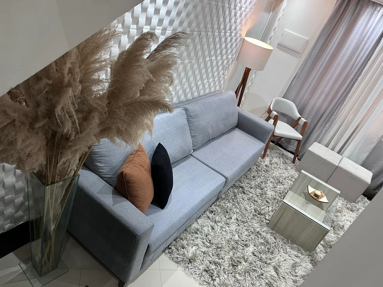 Sofá living slim semi novo - Foto 4
