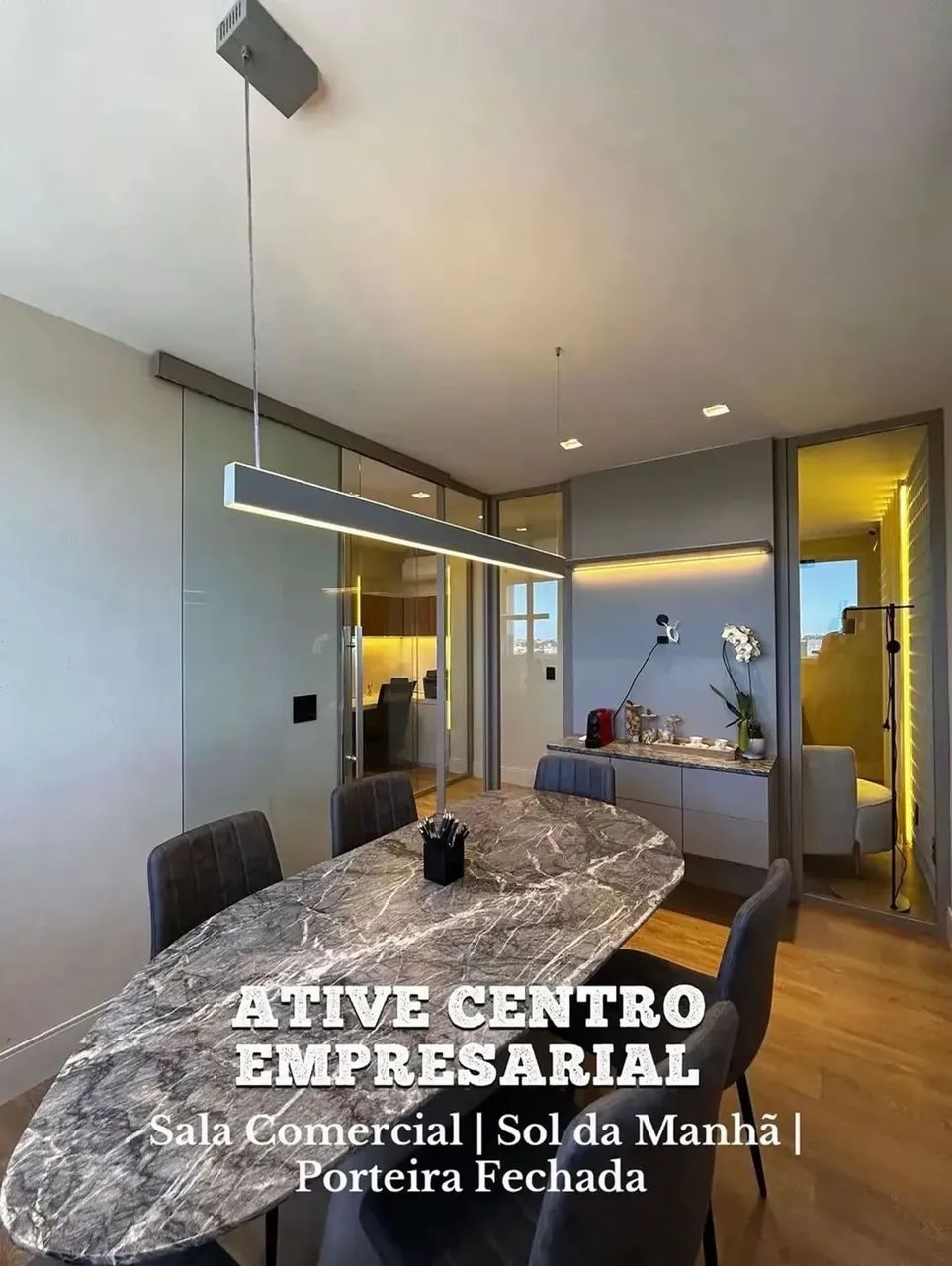 SALA COMERCIAL NO ATIVE CENTRO EMPRESARIAL, PORTEIRA FECHADA!