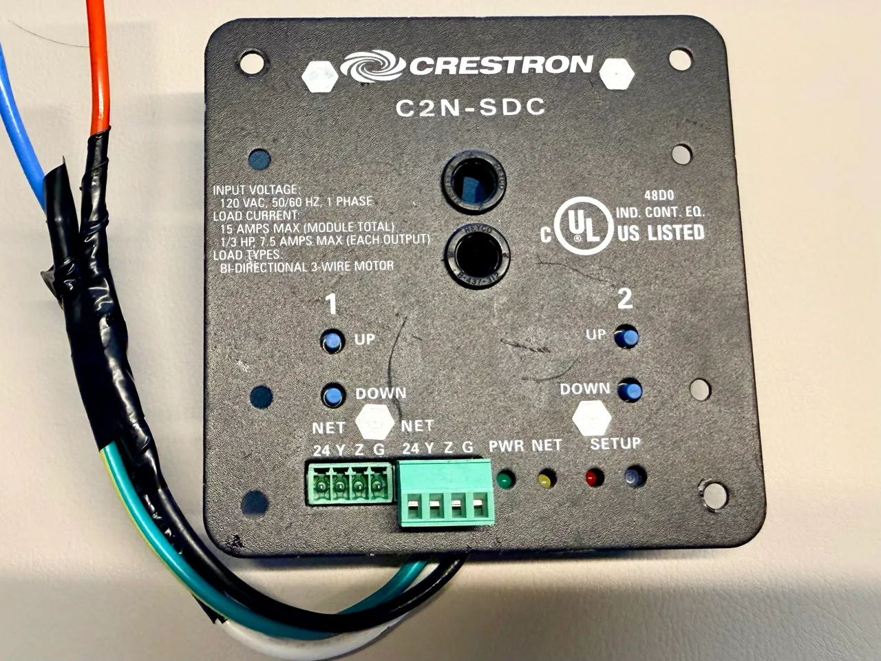 Módulo de Controle de Cortina e Motor Crestron C2N-SDC