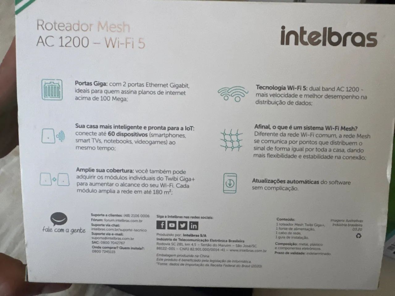 Roteador Wi-fi MESH Intelbrás - Twibi GIGA  - Foto 4