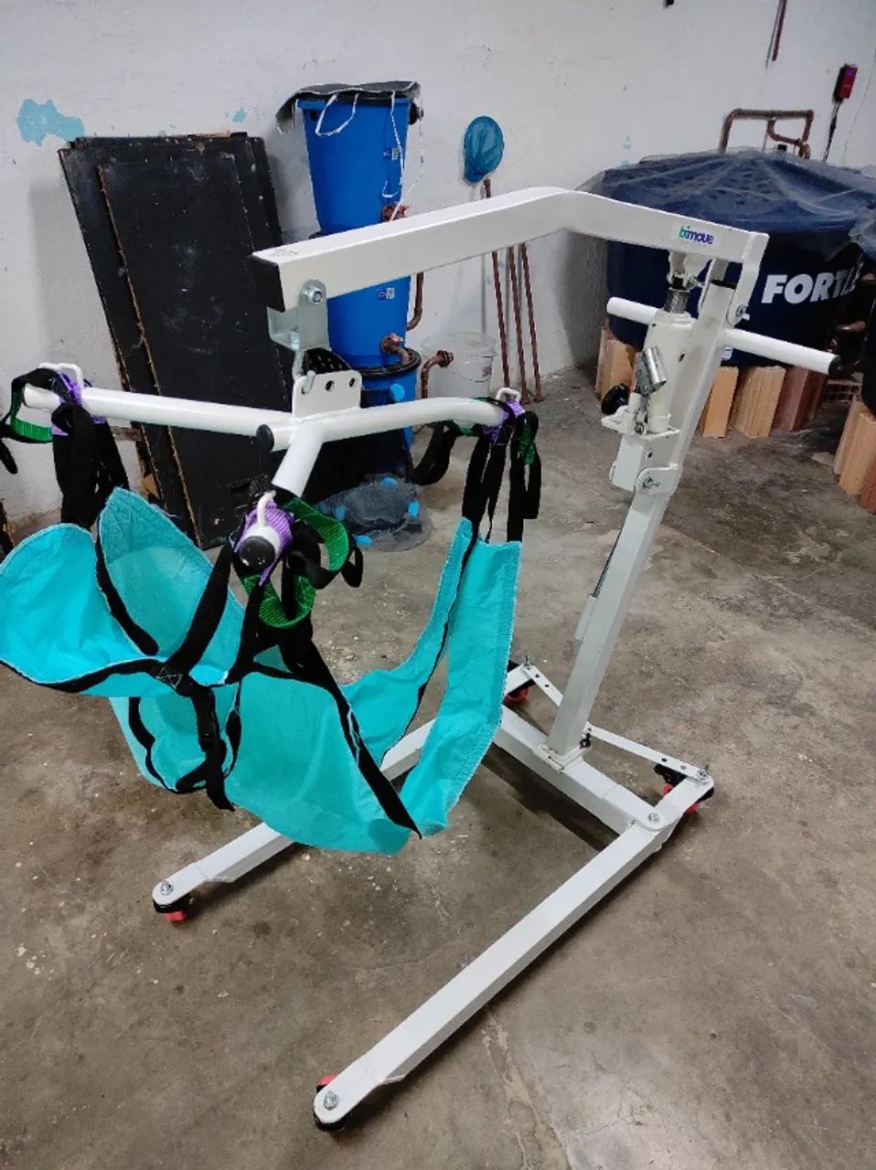 Guincho de transferência para acamados - BIMOVE -  Com alguns acessórios