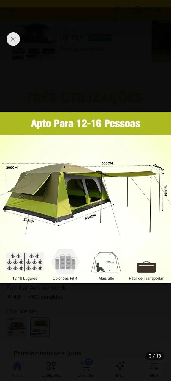 Barraca de Camping - Foto 2