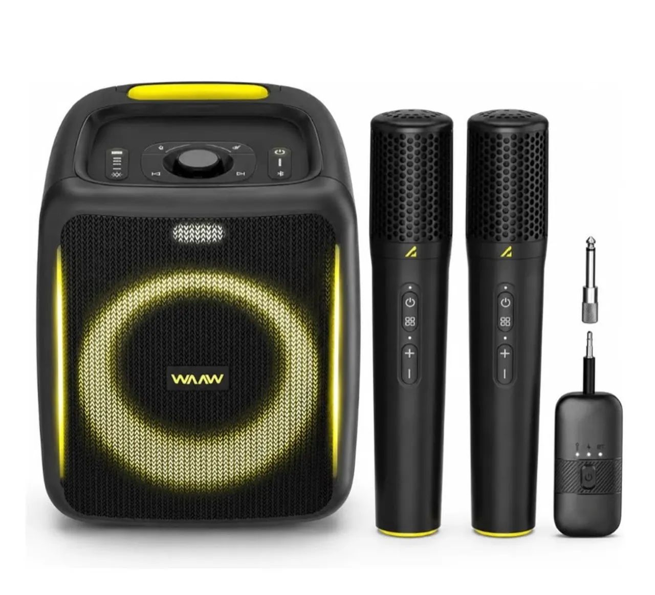 Vendo caixa de som com microfones