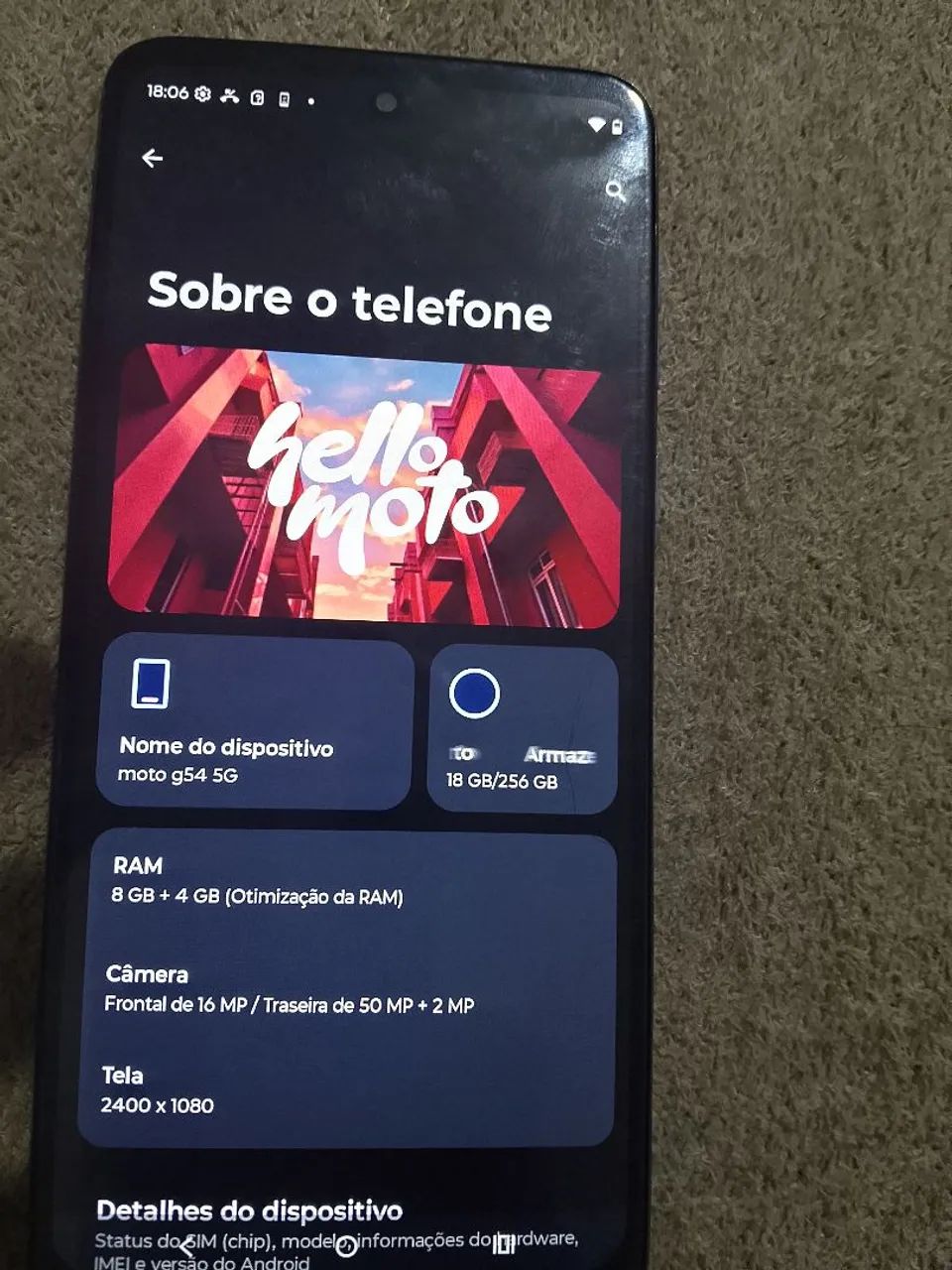Vendo  moto G54  ou troco