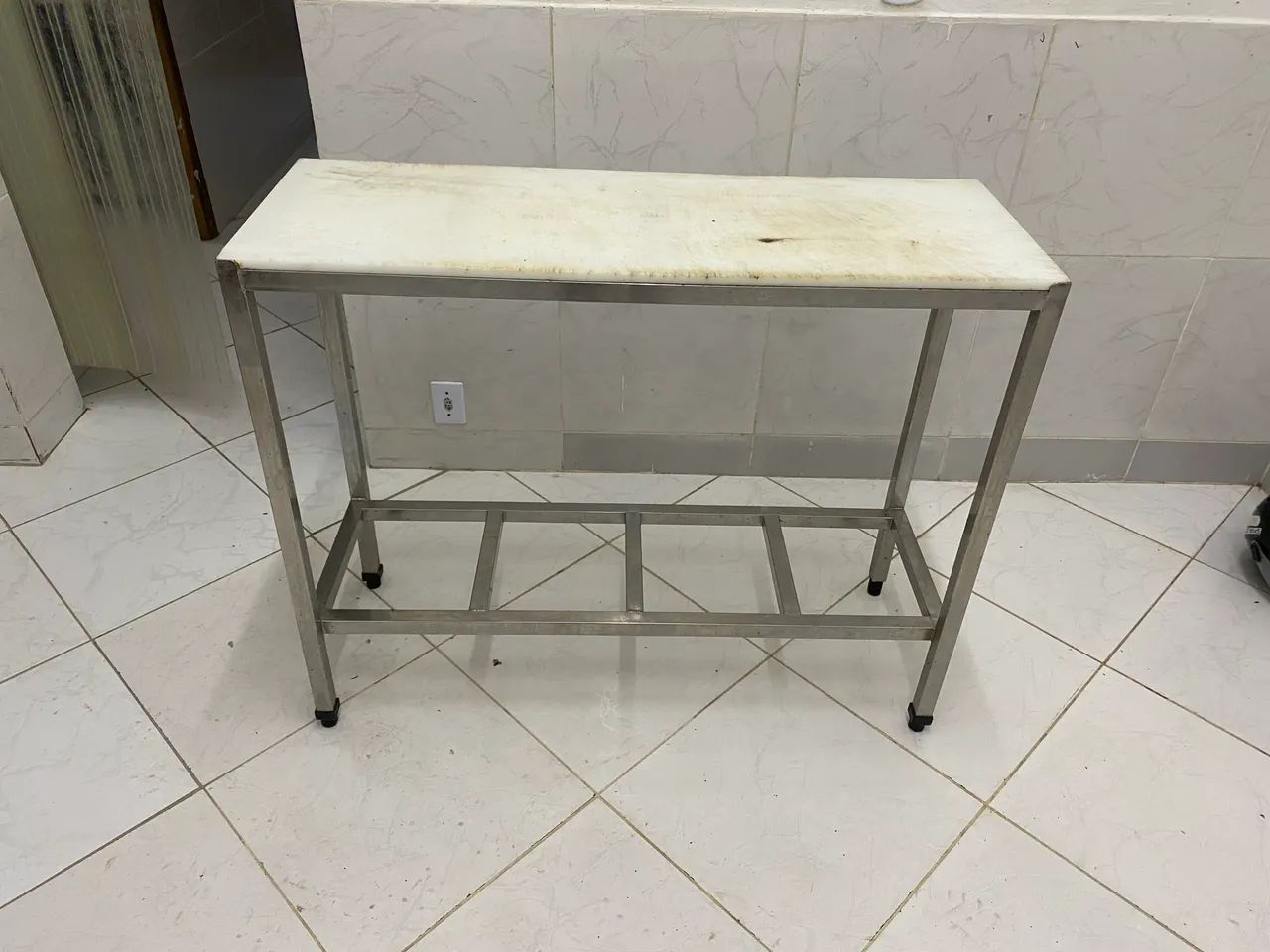 Mesa de inox para açougue