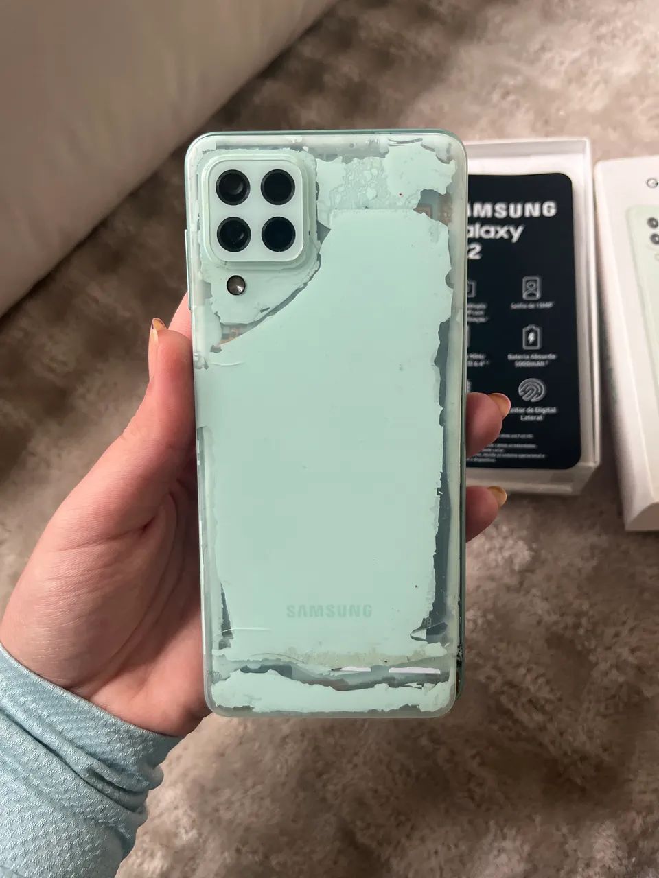 Celular galaxy A22 - para retirada de peças  - Foto 2