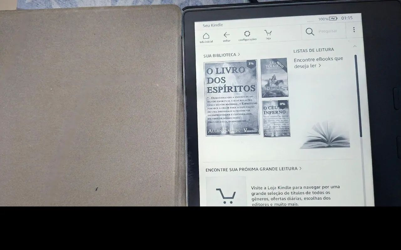 Kindle + capa protetora, ótimo estado - Foto 2