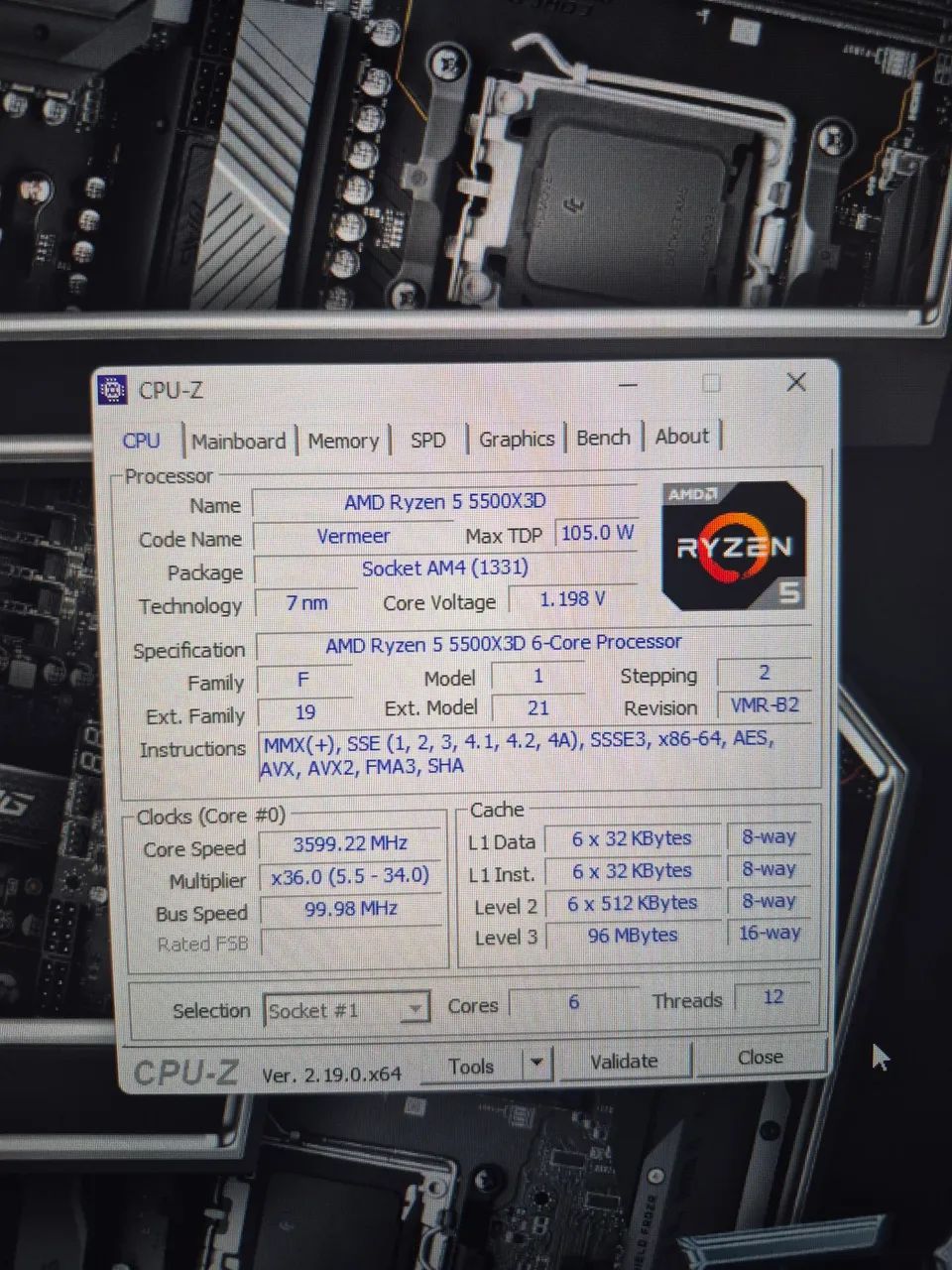 Processador amd ryzen 5 5500x3d  - Foto 4