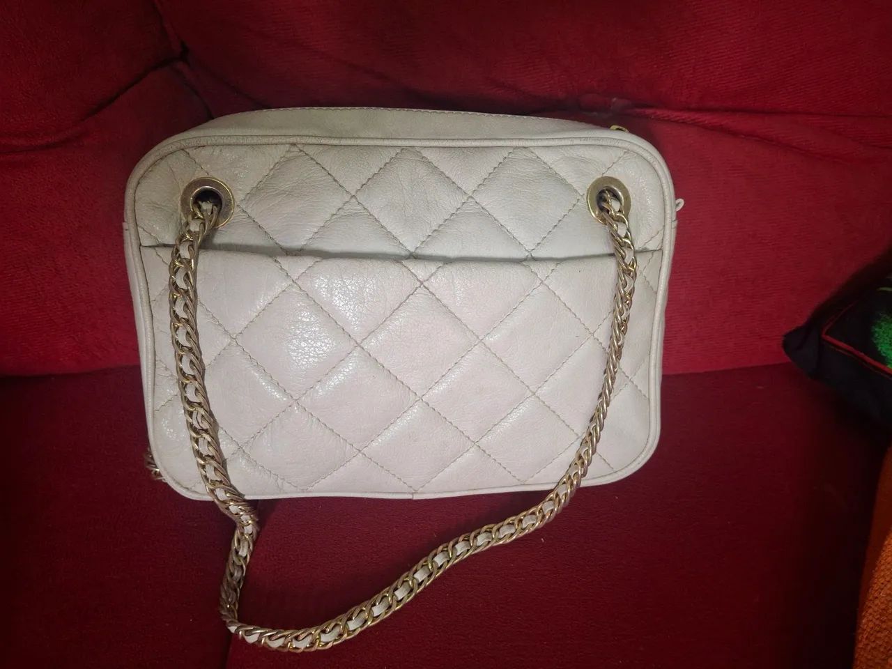 Bolsa de Couro verdadeiro estilo Chanel - Foto 2