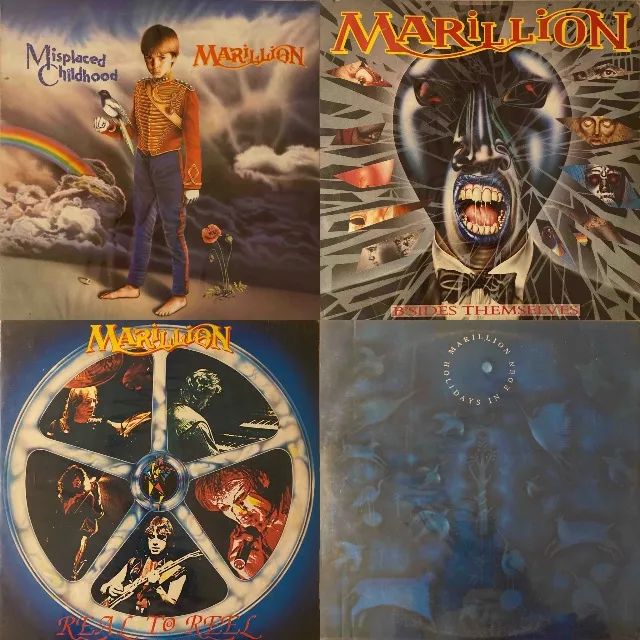 Lote Colecionável Marillion - 4 Vinis Clássicos Prog Rock