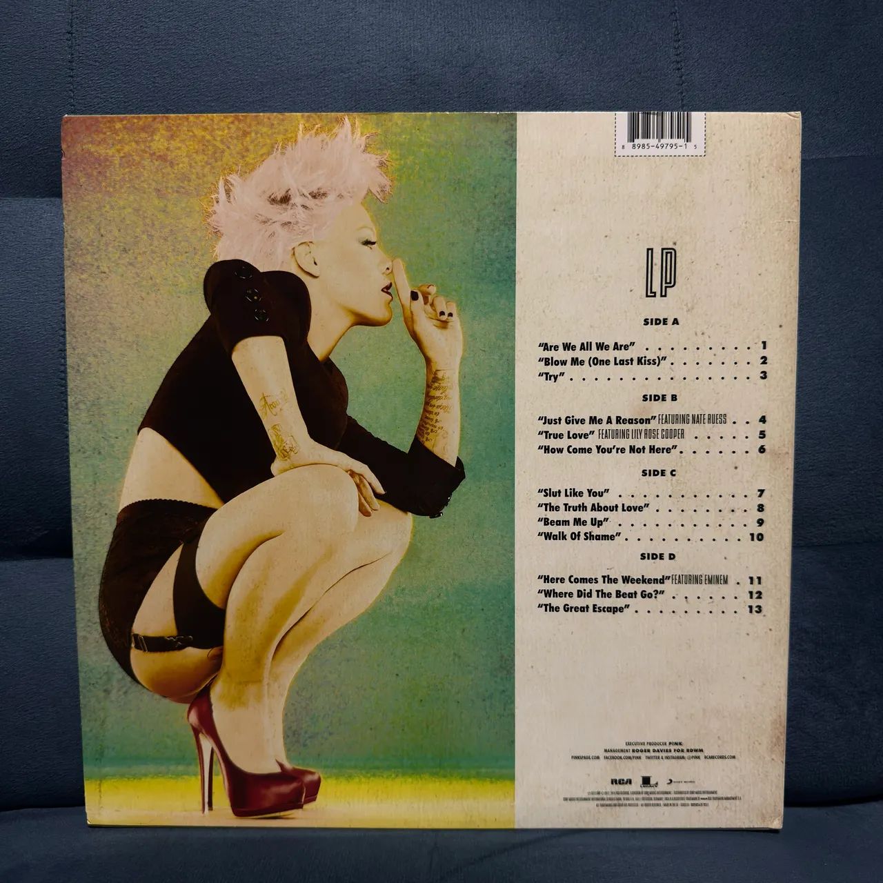 Lp vinil Pink The Truth about love (raro) - Foto 5