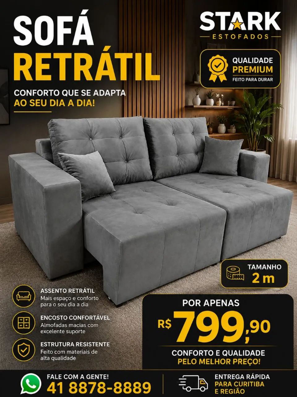 Sofá retrátil  - Foto 2