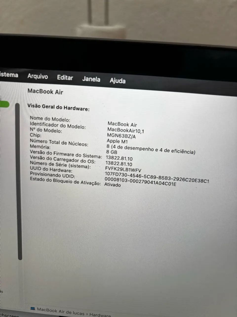 Macbook Air M1 256GB Perfeito - Foto 4