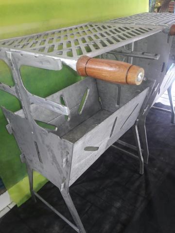 Churrasqueiras extra grande aberta desmontavel