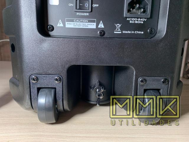 Caixa de som Amplificada Ecopower 10 polegadas Bluetooth + microfone sem fio - Foto 6