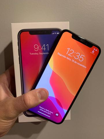 IPhone X 64Gb seminovo com todos acessórios