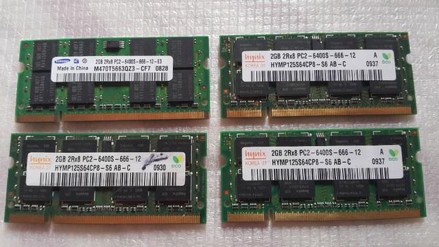 Pentes de memoria ddr2 de 2 gigas cada