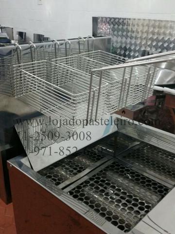 Fritadeira Profissional Com Cestos Para Salgados e Batatas - Foto 3