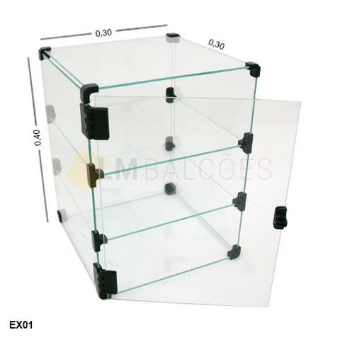 Expositor com porta 0,40 x0,30 x 0,40 Fretee e Montagem gratis