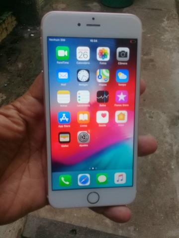 Vendo iphone 6s plus 16gb carregador aceito trocas