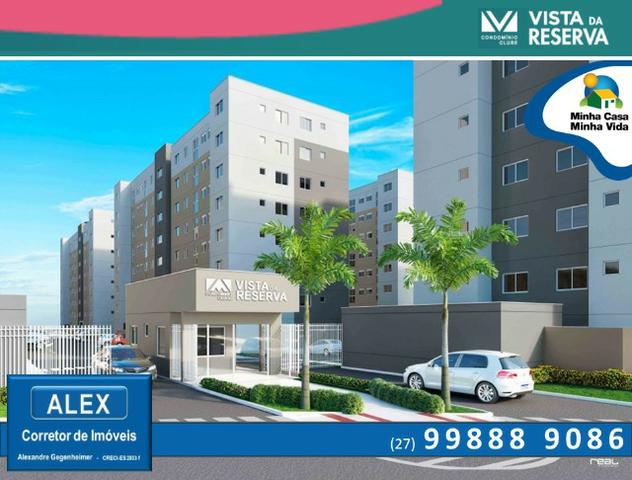ALX - 67 - APÊ de 2 Quartos - Entrada Parcelada em 60 meses - Vista da Reserva - Foto 2